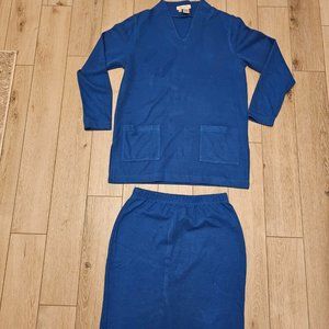 SPIEGEL Women's Size M - Knit Skirt Set, 2 Piece -  Royal Blue - Like New